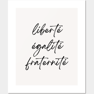 Liberté Égalité Fraternité - French Revolution Minimalist art Posters and Art